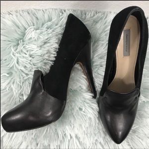 Classiques Entier Julia Black Leather Pumps Heels